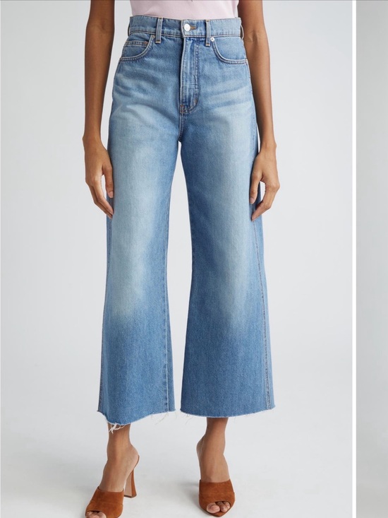 Veronica Beard Denim - Veronica Beard Taylor cropped Wide Leg Jeans